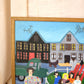 Picnic, Large Folk Art Painting, Ann C. Rosebrooks