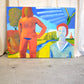 Large Colorful Nude Painting, Jan Carl ter Wheele, 1998