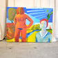 Large Colorful Nude Painting, Jan Carl ter Wheele, 1998