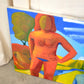 Large Colorful Nude Painting, Jan Carl ter Wheele, 1998