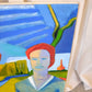 Large Colorful Nude Painting, Jan Carl ter Wheele, 1998