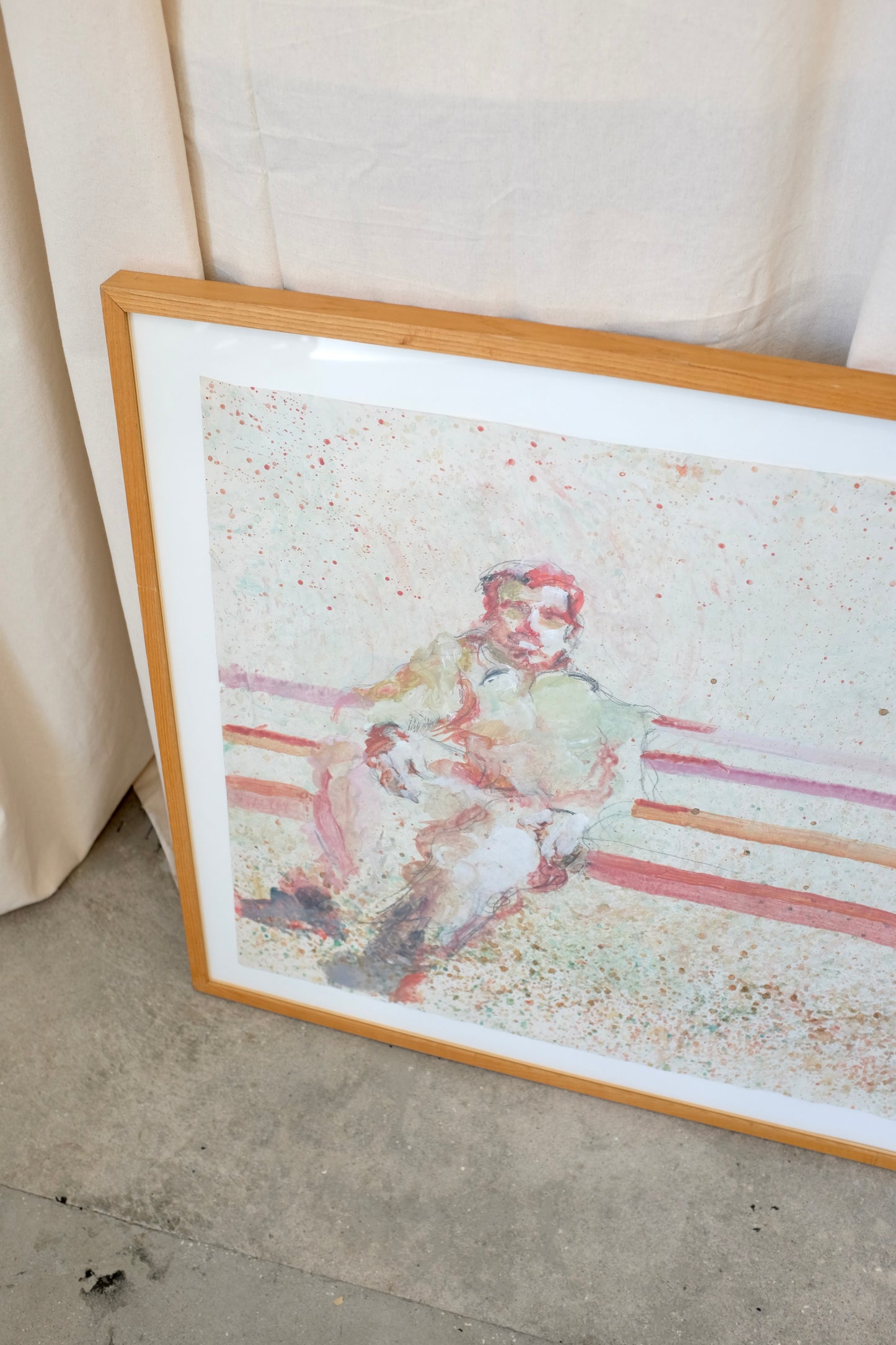 "On the Bench Schenley Park", Watercolor Painting, Peter Wargo, 1983