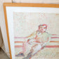 "On the Bench Schenley Park", Watercolor Painting, Peter Wargo, 1983