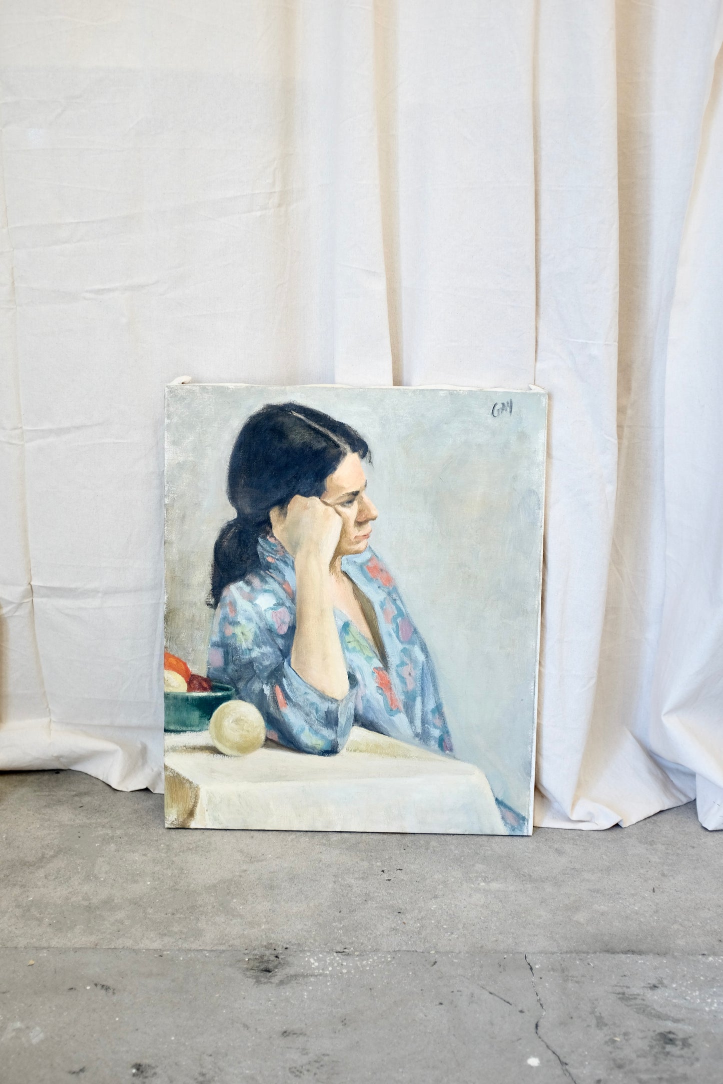 Portrait of a Woman in Her Robe, Virginia Tito Gay