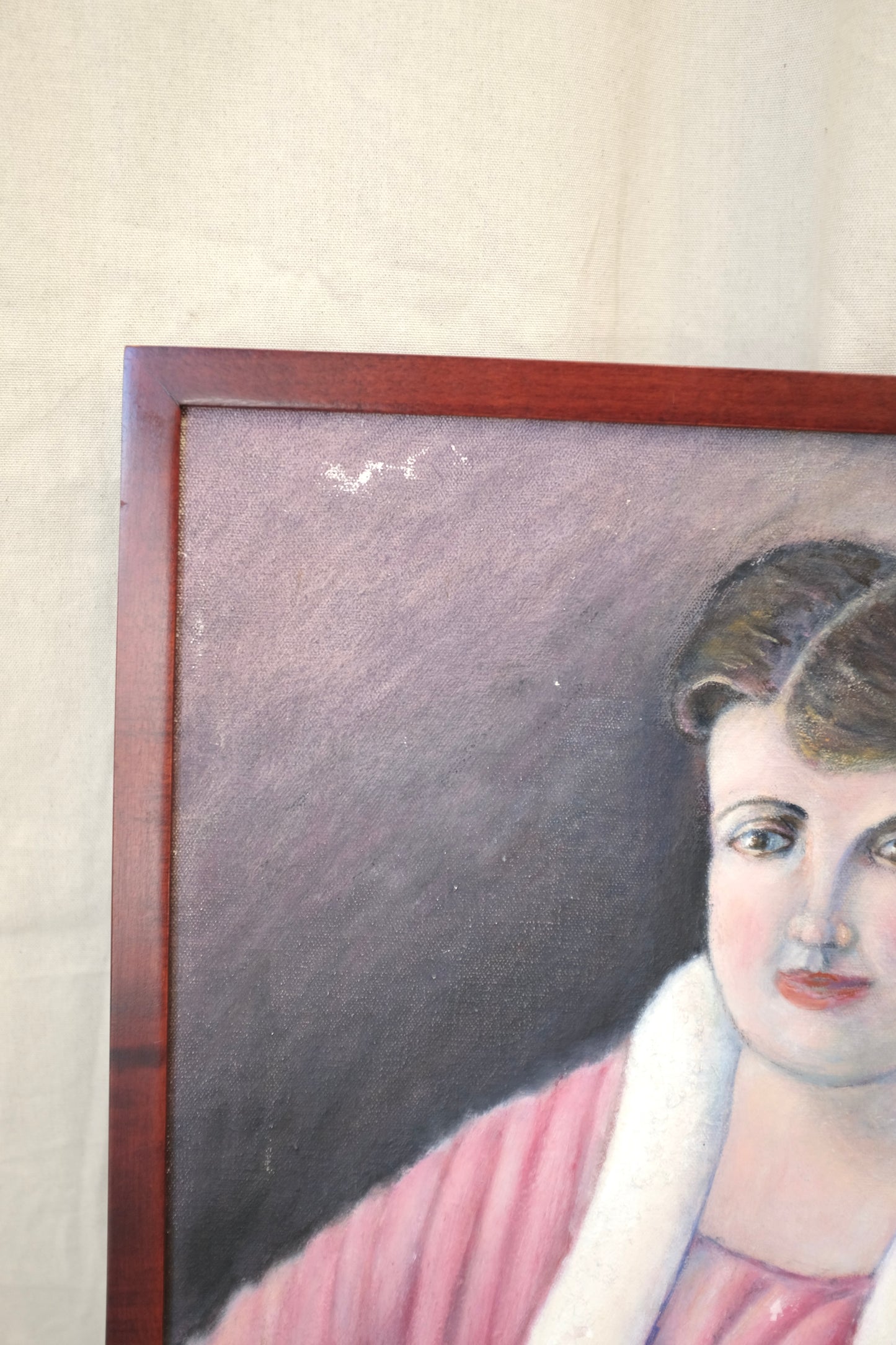 Portrait of a Woman in Pink, Harry Burke