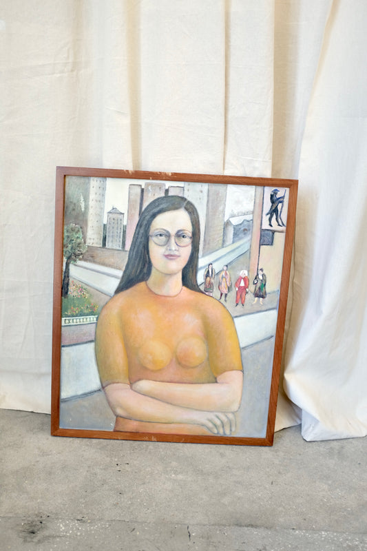 Portrait of a Woman in Yellow, Harry Burke