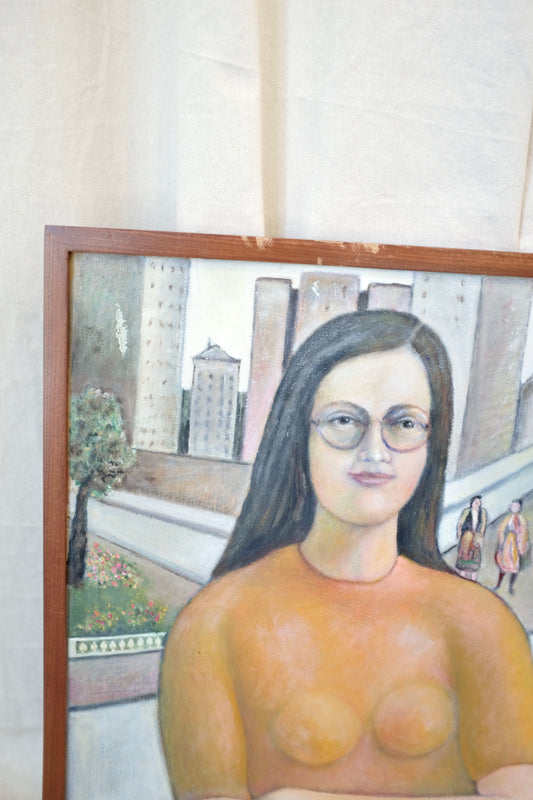 Portrait of a Woman in Yellow, Harry Burke