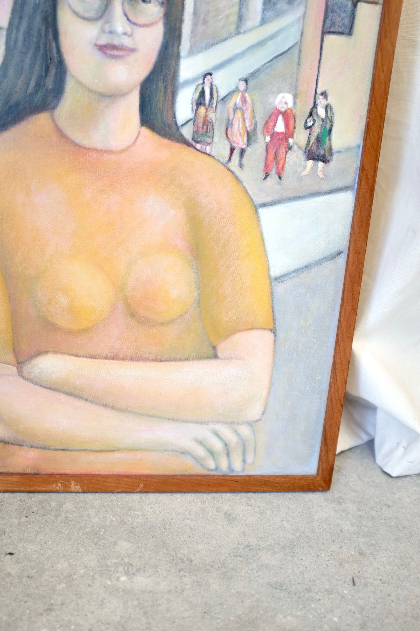 Portrait of a Woman in Yellow, Harry Burke