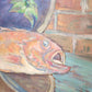 Still Life with Fish, Painting on Board by Vera Miller