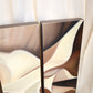 Triptych Floral Painting, "brugmansia", by David Kerstetter
