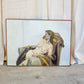 Reclining Nude with Blanket, Framed Painting, Ellen Howell, 1974