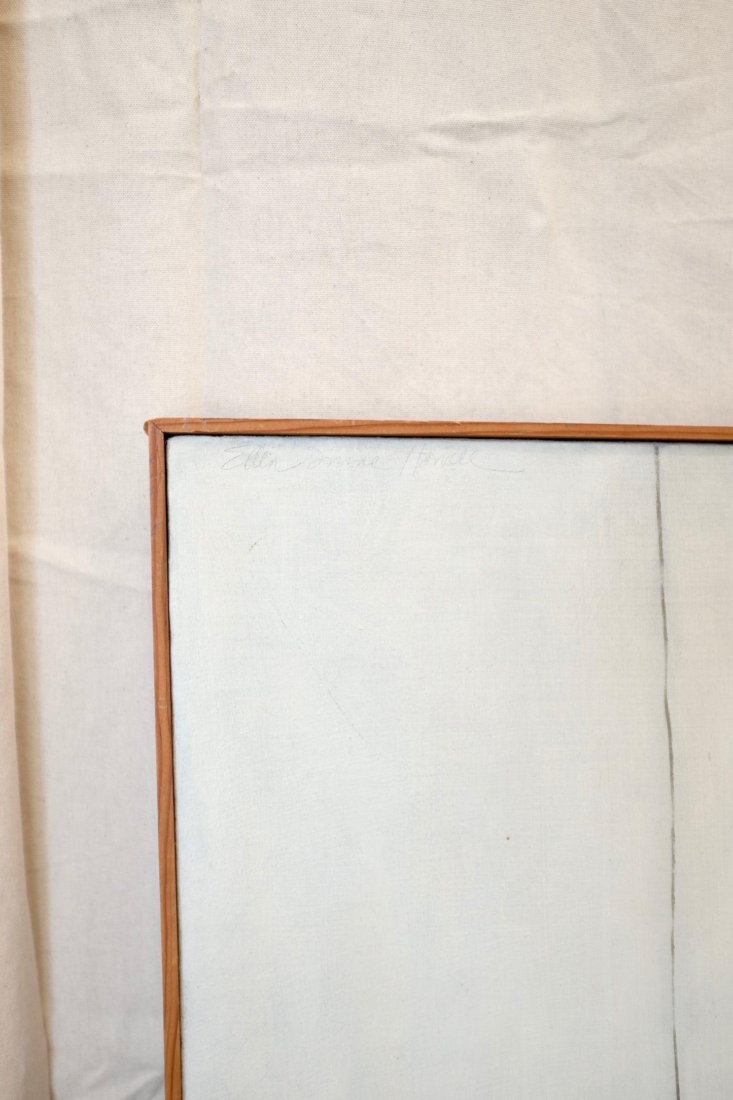 Reclining Nude with Blanket, Framed Painting, Ellen Howell, 1974
