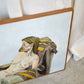 Reclining Nude with Blanket, Framed Painting, Ellen Howell, 1974