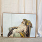 Reclining Nude with Blanket, Framed Painting, Ellen Howell, 1974
