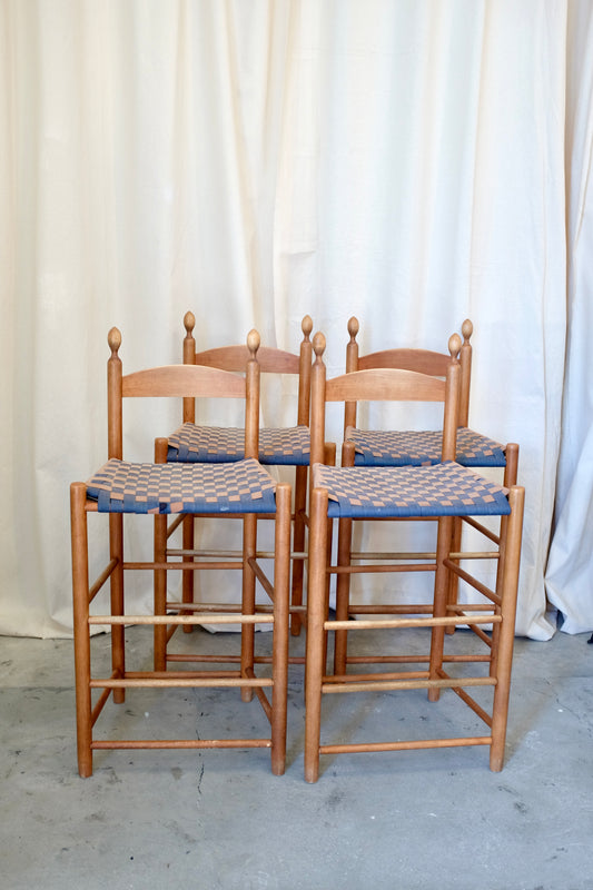 Set of 4 Shaker Tape Stools