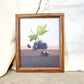 Small Still Life Painting of Grapes