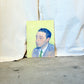 Portrait of a Man on Yellow Field