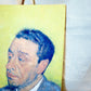 Portrait of a Man on Yellow Field