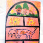 "Hopscotch" Folk Art Painting on Board
