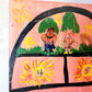 "Hopscotch" Folk Art Painting on Board