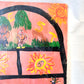 "Hopscotch" Folk Art Painting on Board