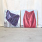 Draped Fabric on Cityscape Oil Paintings, Pair Available