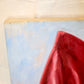 Draped Fabric on Cityscape Oil Paintings, Pair Available