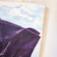 Draped Fabric on Cityscape Oil Paintings, Pair Available