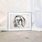 Sara Wash, Framed Drawing by Ed Shewmake