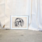 Sara Wash, Framed Drawing by Ed Shewmake