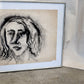 Sara Wash, Framed Drawing by Ed Shewmake