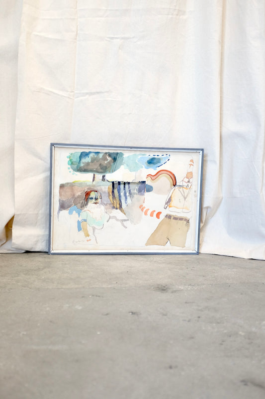 Framed Watercolor, Joseph Shepler, 1971