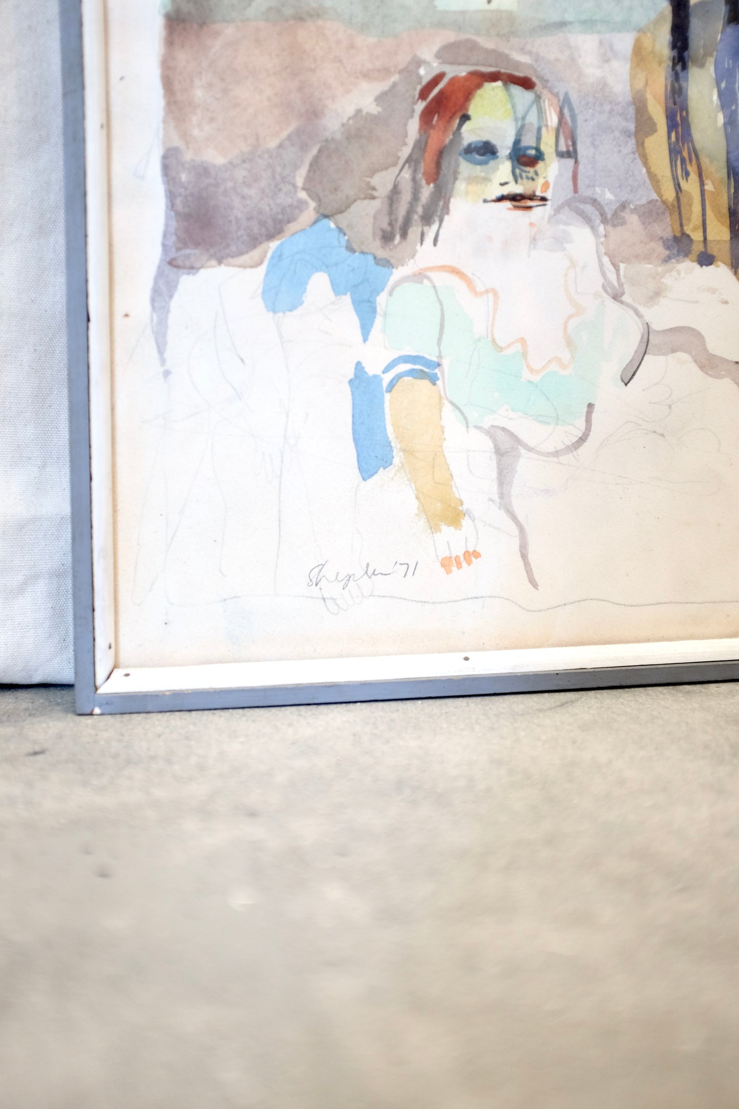 Framed Watercolor, Joseph Shepler, 1971