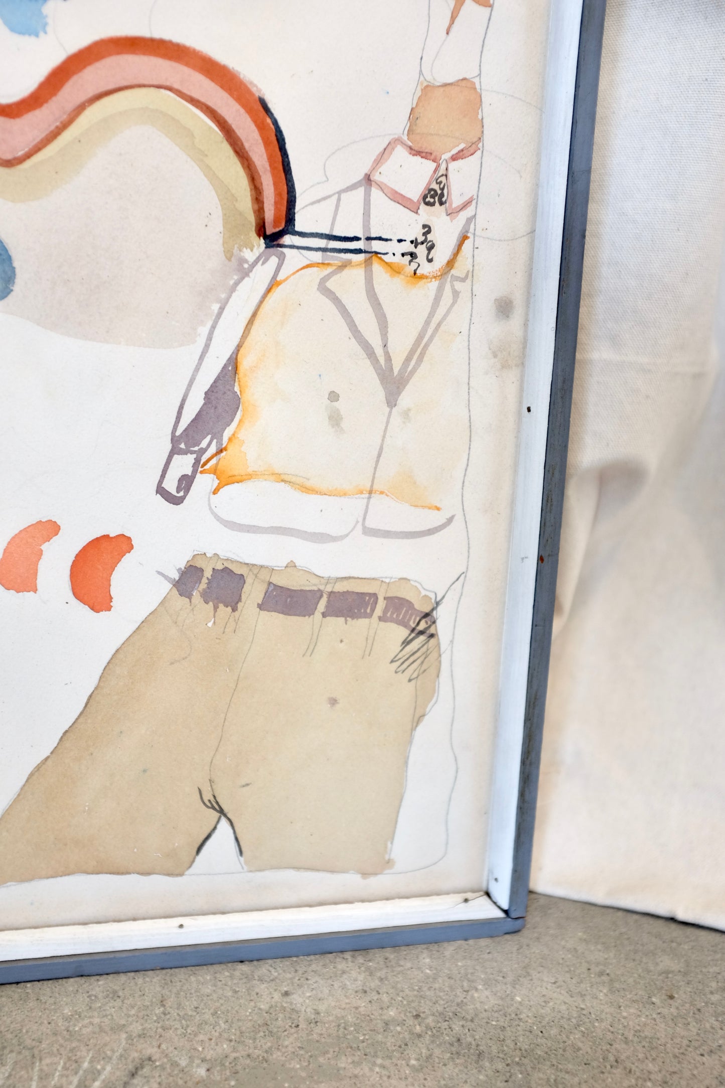Framed Watercolor, Joseph Shepler, 1971
