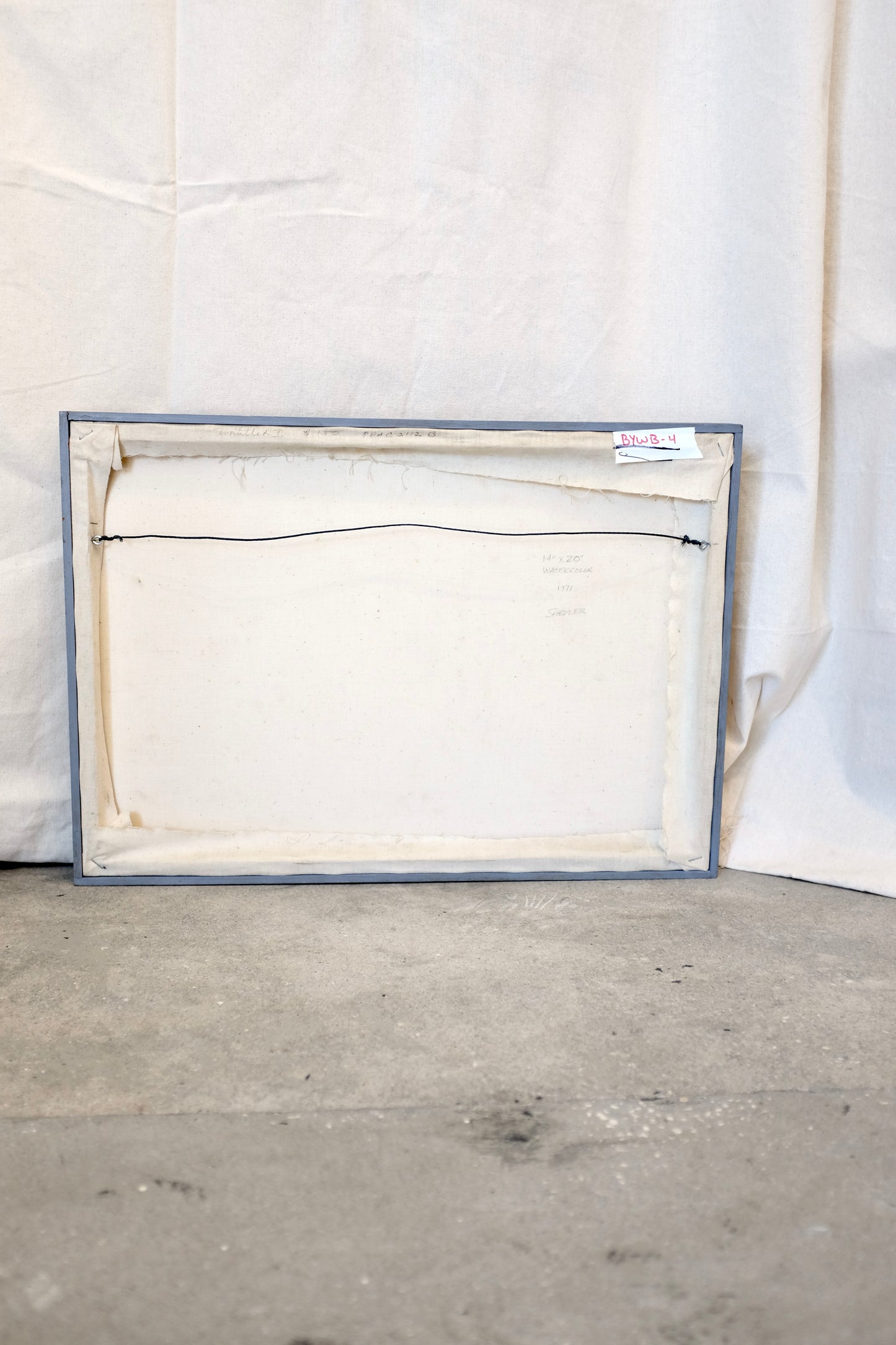 Framed Watercolor, Joseph Shepler, 1971