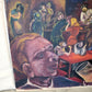 Colorful Bar Scene Painting on Board