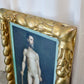 Standing Male Nude Portrait in Twisted Gilt Frame