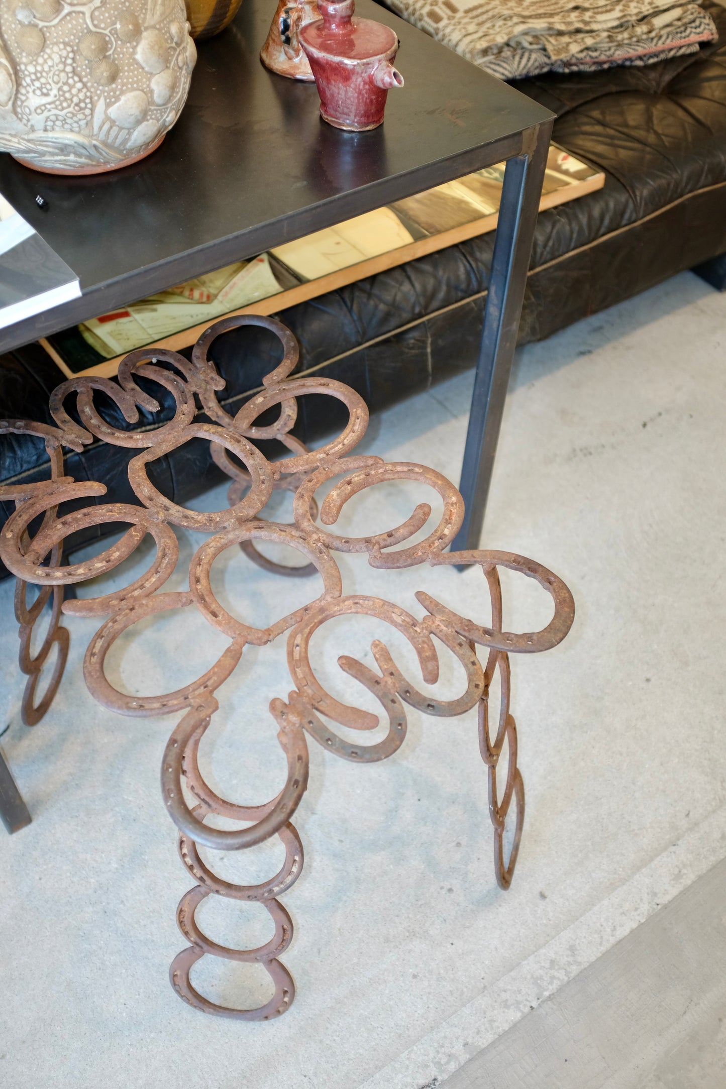 Horseshoe Side Table, 3 Available