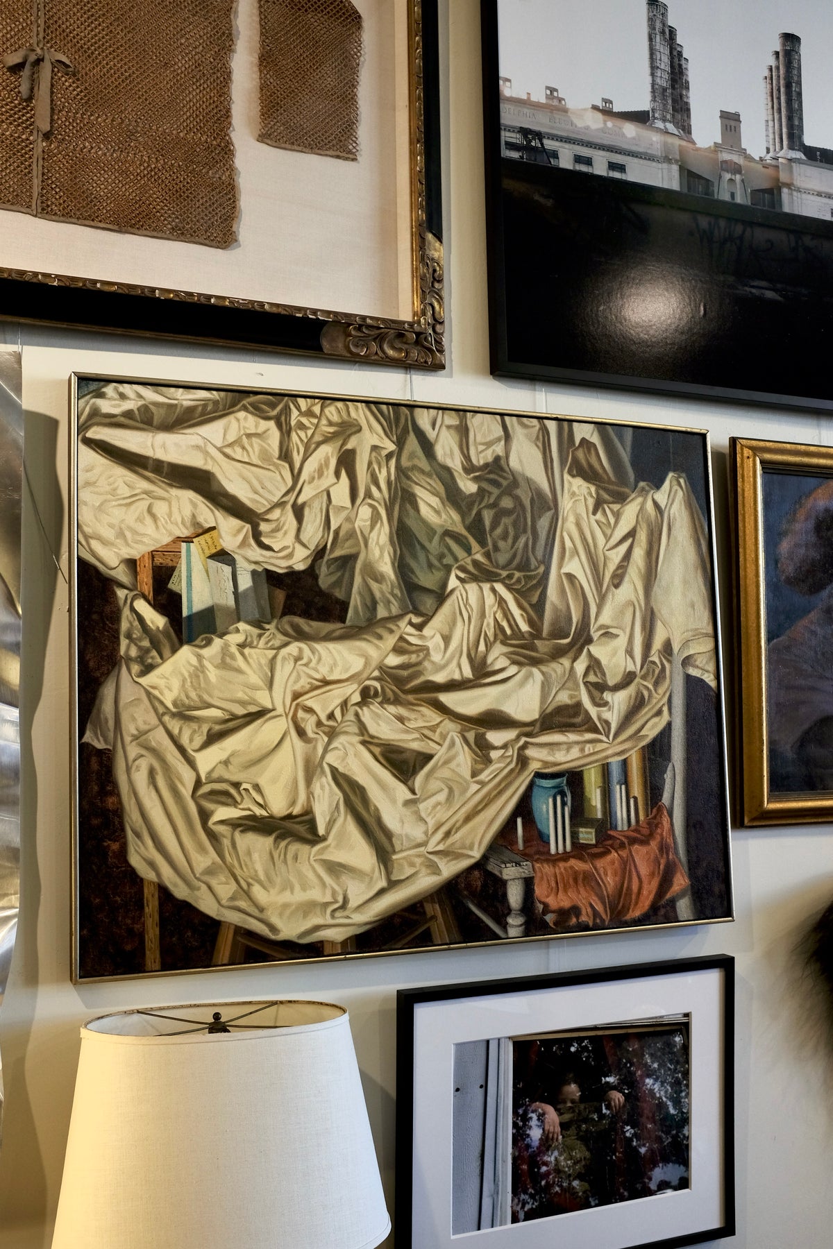 "A Still Life in Satin", Trompe l'Oeil Painting, Paul Gorka
