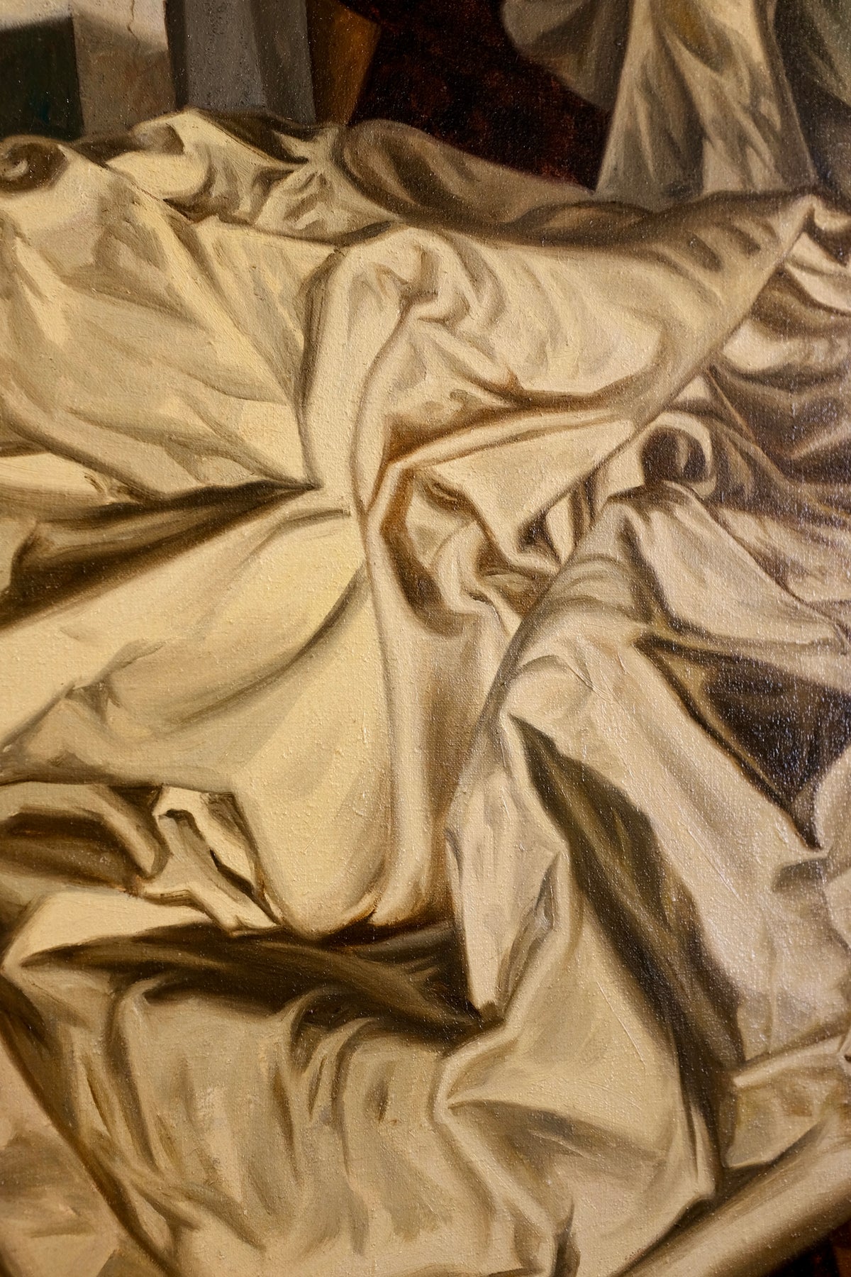 "A Still Life in Satin", Trompe l'Oeil Painting, Paul Gorka