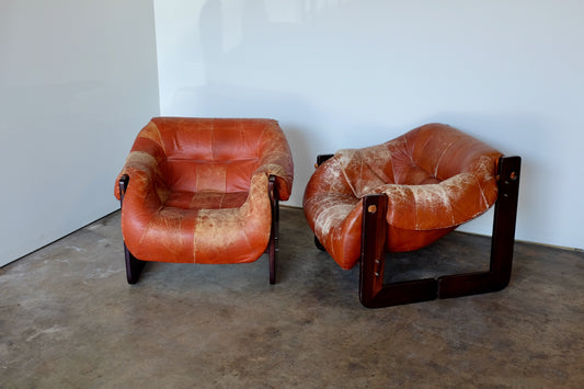 Percival Lafer Leather Chairs