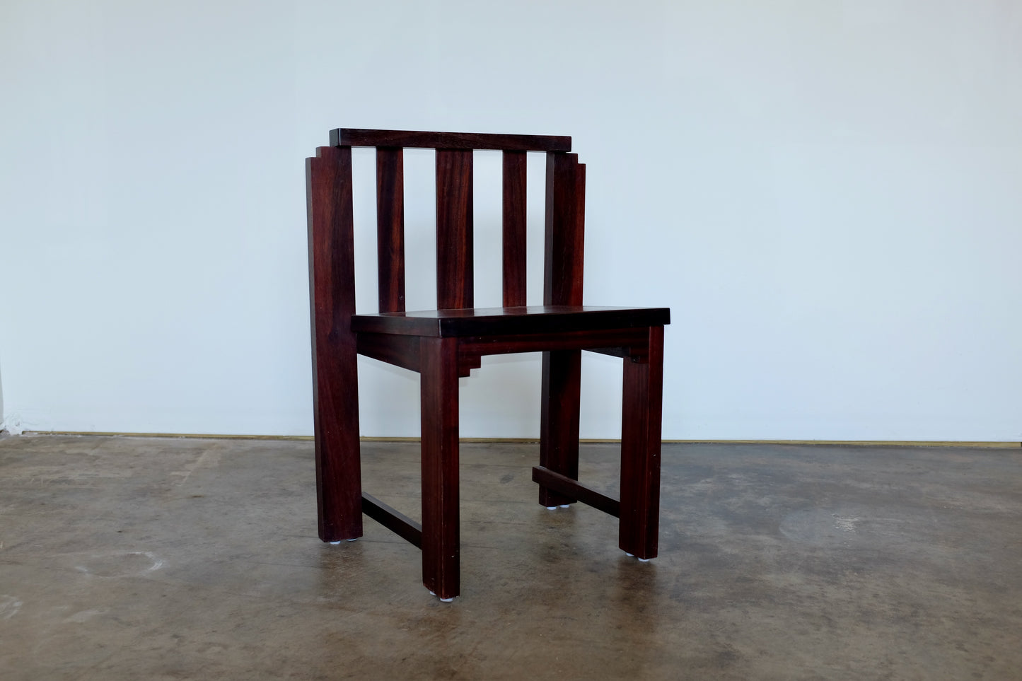 Chinese Elmwood Angular Chair