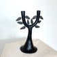 Oaxacan Black Pottery Tree Form Candelabra