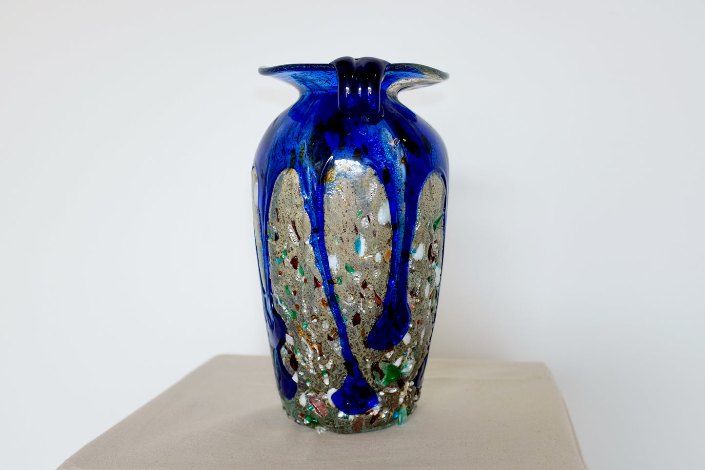 Art Glass Drip Vase