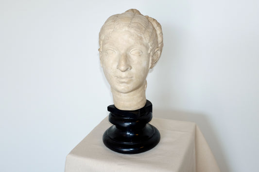 Cleopatra Bust Reproduction, Pressed Marble