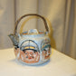 Japanese Porcelain Banko Face Teapot, Spotted Spout