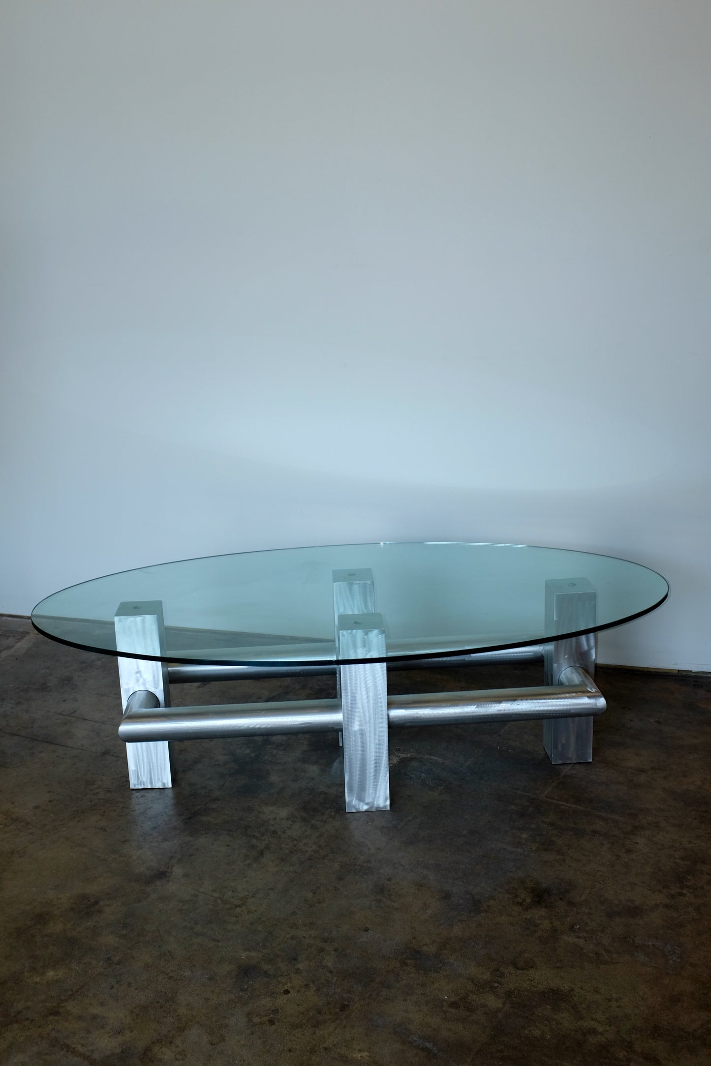 Brushed Metal Coffee Table