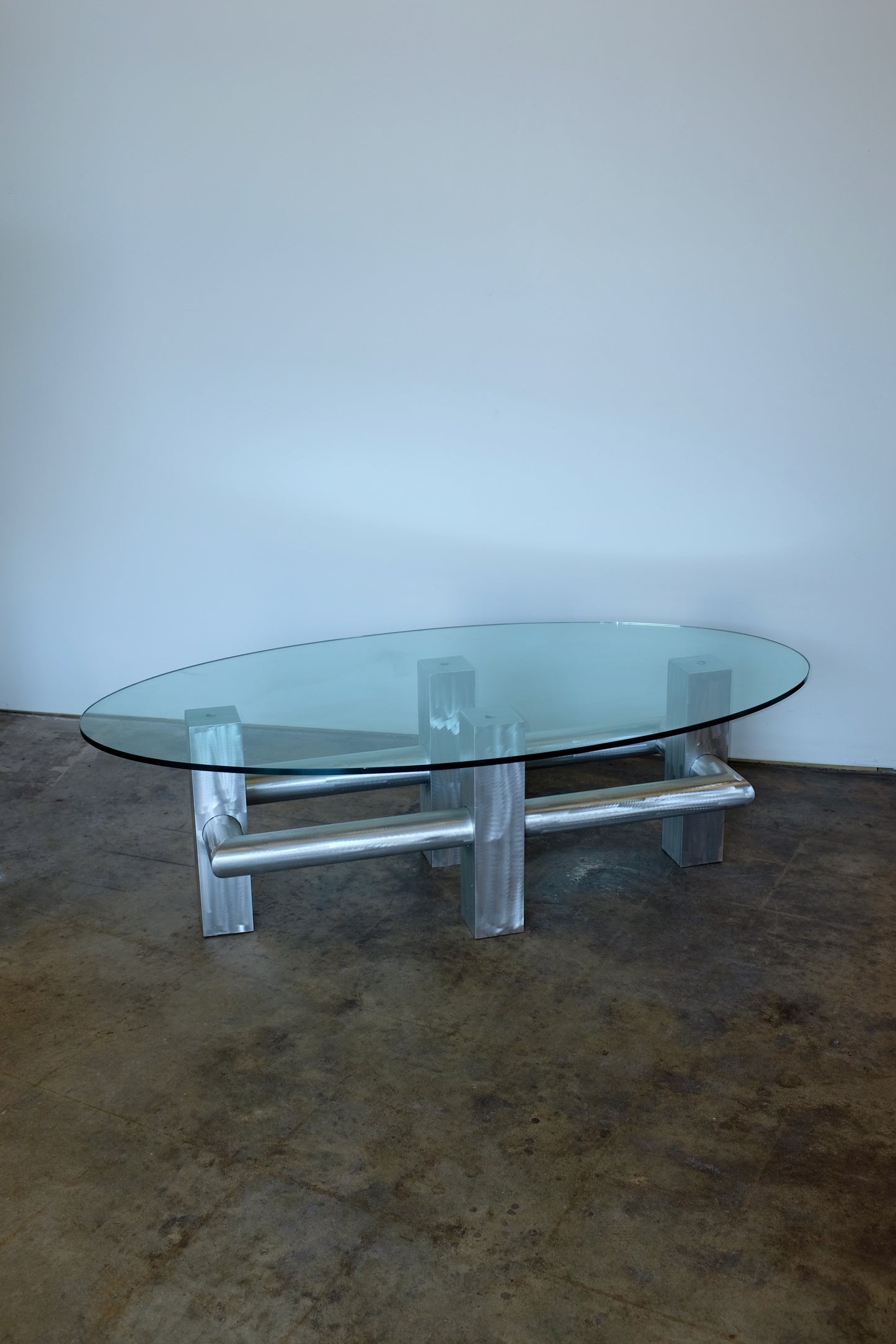 Brushed Metal Coffee Table