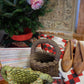 Simple Folk Art Bottle Cap Basket