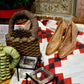 Simple Folk Art Bottle Cap Basket